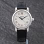 Second Hand Montblanc Mens Star Silver Dial Leather Strap Watch 107114