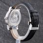 Second Hand Montblanc Mens Star Silver Dial Leather Strap Watch 107114