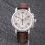 Second Hand Montblanc Mens Star Legacy Cream Dial Leather Strap Watch 126080