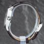 Second Hand Baume & Mercier Mens Classima Silver Dial Leather Strap Watch 10214
