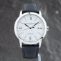 Second Hand Baume & Mercier Mens Classima White Dial Leather Strap Watch 10332