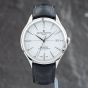 Second Hand Baume & Mercier Mens Clifton White Dial Leather Strap Watch 10518