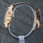 Second Hand Zenith Mens Chronomaster Original 18ct Rose Gold Silver Dial Leather Strap Watch 18.3200.3600/69.C901