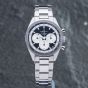 Second Hand Zenith Mens Chronomaster Black Dial Silver Bracelet Watch 03.3200.3600/21.M3200