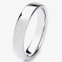 Platinum 4mm Soft Court Gents Wedding Ring 4GMS-PT