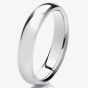 9ct White Gold 4mm D-Shaped Wedding Ring 4LLD-9W