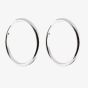 9ct White Gold 18mmPlain Hoop Earrings 5-52-1929