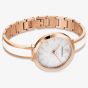 Swarovski White Crystalline Delight Rose Gold Bracelet Watch 5580541