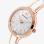 Swarovski White Crystalline Delight Rose Gold Bracelet Watch 5580541