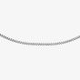 9ct White Gold Diamond-Cut Curb Chain 5.13.0023