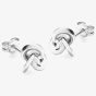 9ct White Gold 8mm Knot Stud Earrings 5.55.0893