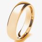 18ct Yellow Gold 6mm Court Gents Wedding Ring 6GLC-18Y