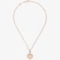Chopard 18ct Rose Gold Happy Hearts 007 0.24ct Diamond Necklace 79A007-5921