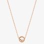Chopard 18ct Rose Gold Happy Diamonds Icons Necklace 81A018-5001