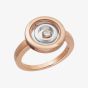 Chopard Happy Spirit 18ct Rose & White Gold Diamond Ring 828230-9011