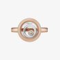 Chopard Happy Spirit 18ct Rose & White Gold Diamond Ring 828230-9011