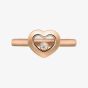 Chopard 18ct Rose Gold Happy Diamonds Icons Ring (N) 82A054-51111