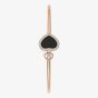 Chopard Happy Hearts 18ct Rose Gold Onyx and Diamond Bangle 85A074-5203
