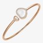 Chopard Happy Hearts 18ct Rose Gold Mother of Pearl Bangle 85A074-5303