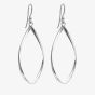 Sterling Silver Twisted Teardrop Dropper Earrings 8.54.1219
