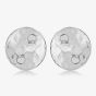Sterling Silver 10mm Hammered Disc Stud Earrings 8.55.5229
