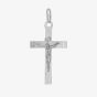 Sterling Silver Diamond-Cut Crucifix Pendant 8.64.3061