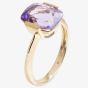 9ct Gold Single Stone Faceted Amethyst Ring 9DR356-AM-Y