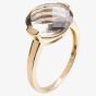 9ct Gold Single Stone Faceted Smokey Topaz Ring 9DR357-ST