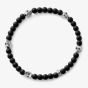 THOMAS SABO Skull Obsidian Beads Bracelet A1097-023-11-L