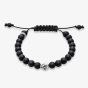 THOMAS SABO Skull and Obsidian Beaded Bracelet A1118-172-11