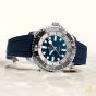 Breitling Mens Superocean Automatic 42 Blue Dial & Rubber Strap Watch A17375E71C1S1