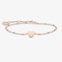 THOMAS SABO Rose Gold Plated Heart With Dots Bracelet A1991-415-40-L19V