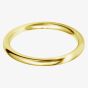 9ct Gold 2.0mm Court Wedding Ring BC2.0 9Y