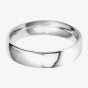 Palladium 5.0mm Court Satin and Polished Wedding Ring BC5.0/F09PALL
