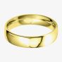 9ct Gold 5.0mm Court Bevelled Brushed and Polished Wedding Ring BC5.0/F06 9Y