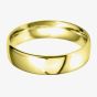 9ct Gold 6.0mm Court Two-Line Bevelled Wedding Ring BC6.0/F14 9Y