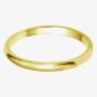 9ct Gold 2.0mm D-Shape Wedding Ring BD2.0 9Y