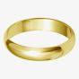 18ct Gold 4.0mm D-Shape Wedding Ring BD4.0 18Y