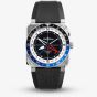 Bell & Ross Mens Limited Edition BR-03 GMT Compass Watch BR0393-COM-ST/SRB