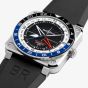 Bell & Ross Mens Limited Edition BR-03 GMT Compass Watch BR0393-COM-ST/SRB