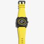 Bell & Ross Mens Limited Edition Helipad Yellow Rubber Strap Watch BR03A-HE-CE/SRB