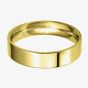 9ct Gold 6.0mm Flat Court Brushed and Polished Wedding Ring BFC6.0/F05 9Y