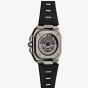 Bell & Ross Mens BR-X5 Black Titanium Rubber Strap Watch BRX5R-BL-TI/SRB