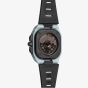 Bell & Ross Mens BR-X5 Limited Edition Blue Luminescent Watch BRX5R-BLUM-TC/SRB