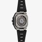 Bell & Ross Mens Limited Edition BR-X5 Racing Rubber Strap Watch BRX5R-RAC-TI/SRB