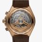 Breitling Mens Chronomat B01 42 Brown Dial 18ct Rose Gold Rubber Strap Watch RB0158101Q1S1
