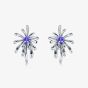 Fei Liu Carpe Diem Silver Crystal Crossette Stud Earrings CAR-925R-204-SWCZ