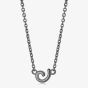 Fei Liu Cascade Silver Cubic Zirconia & Black Rhodium Tiny Swirl Pendant CAS-925B-305-CZ00