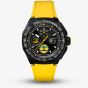 TAG Heuer Mens Limited Edition Formula 1 Chronograph x Senna Yellow Rubber Strap Watch CBZ2081.FT8092