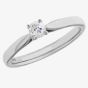 Platinum Four-Claw Solitaire Diamond Ring CR45(0.25ct PLUS)